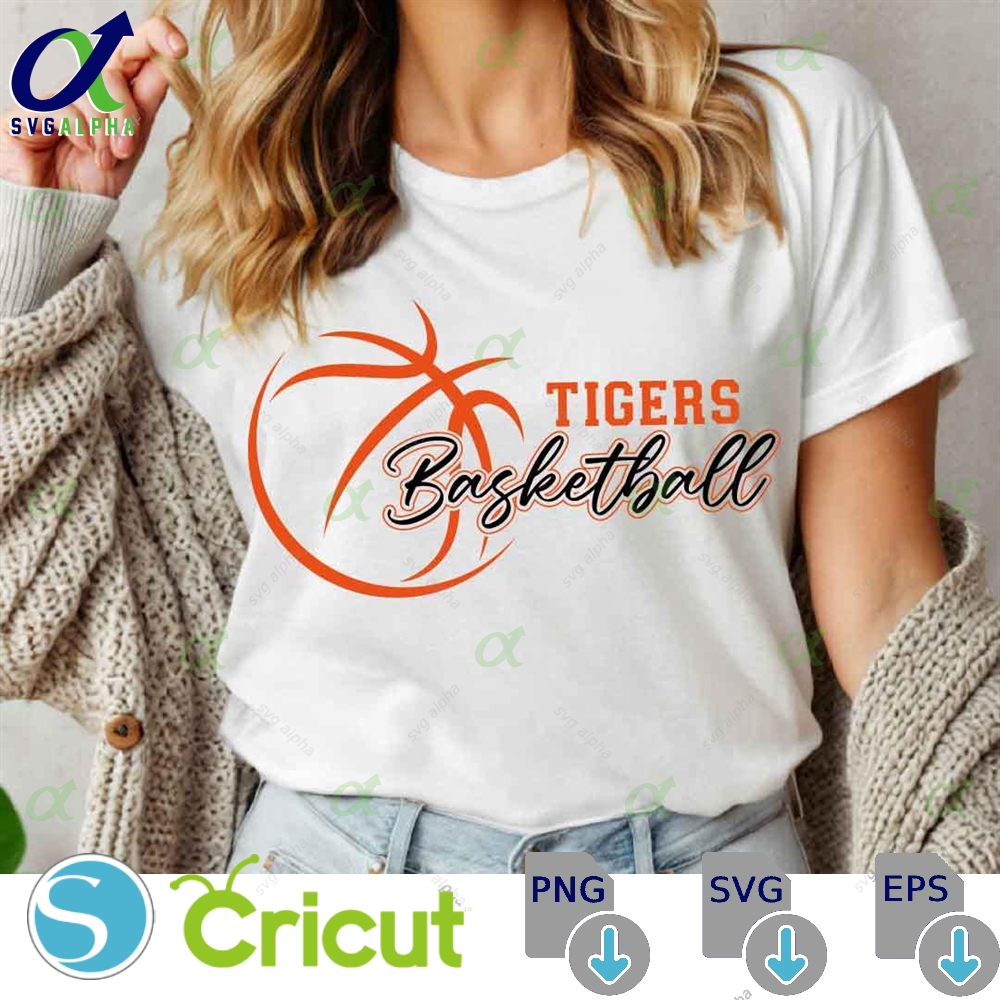Tigers Svg Png Tigers Basketball Svg Tigers Mascot Basketball Clipart Cricut Cut Files Basketball Cheer Shirt